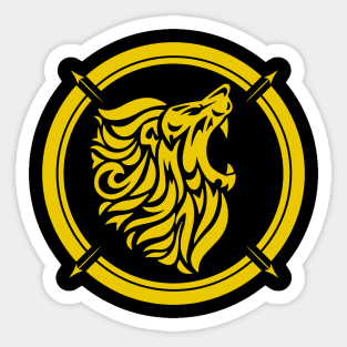 African Lion Inspired Sticker